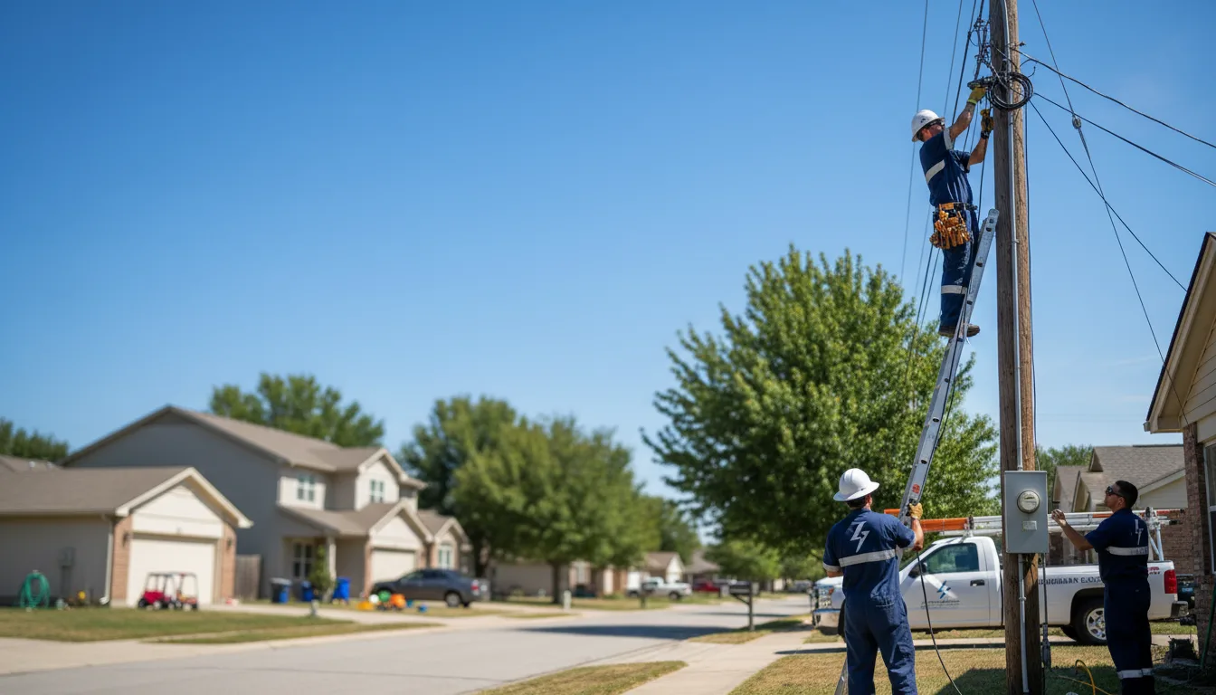 Residential electrician providing installation services in Knoxville, IA